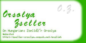 orsolya zseller business card